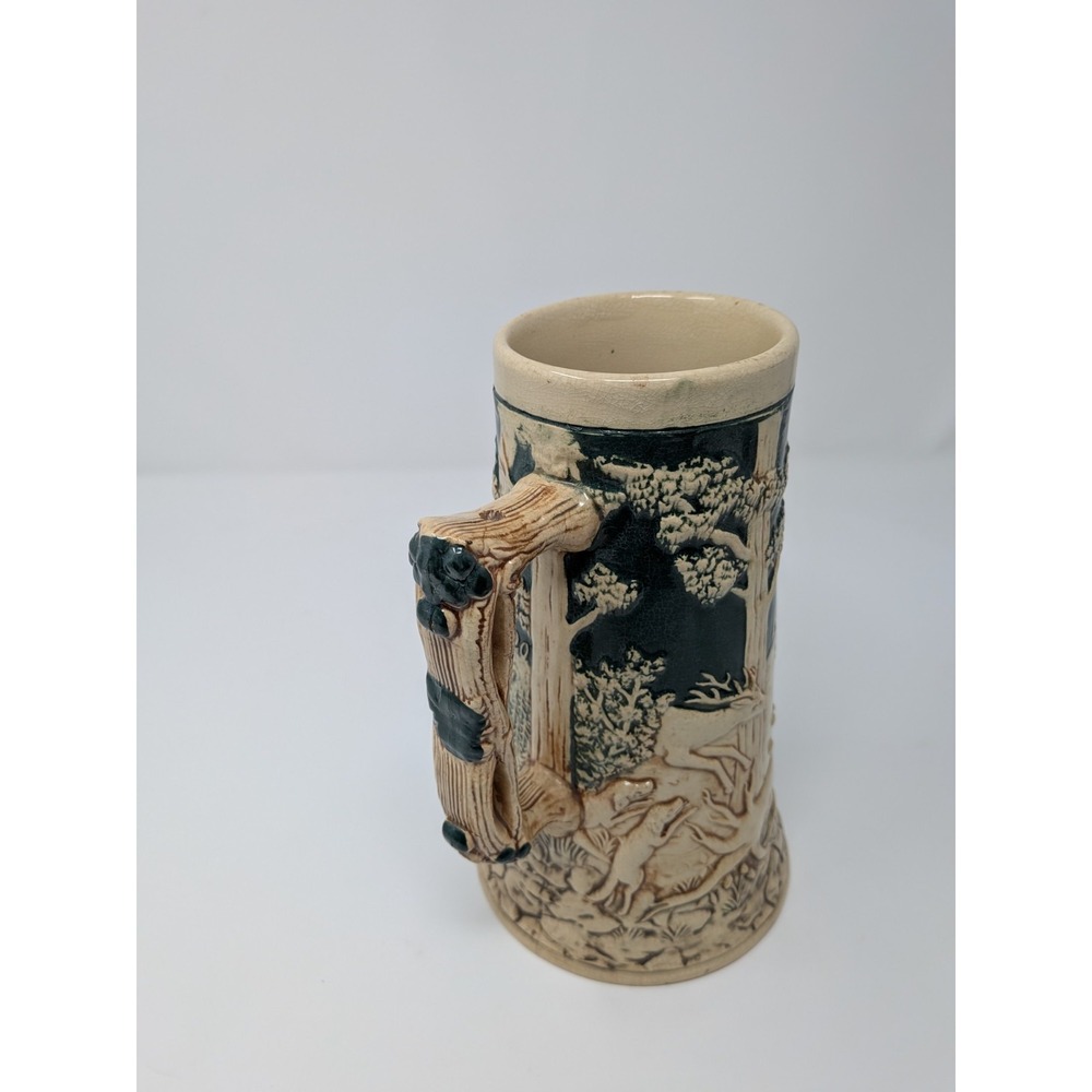Vintage Stein Germany - Hunter with his Hounds, Deer Scene, 420 Octoberfest - Picture 11 of 11